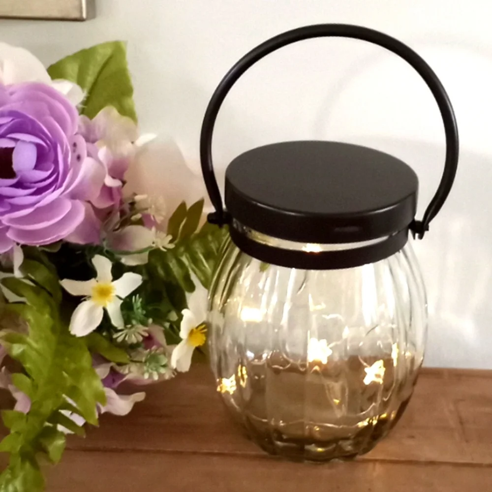 Hanging Fairylight Jar